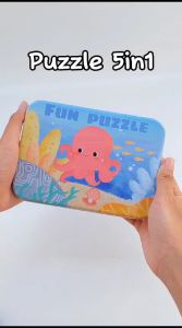 Tin Box Fun Puzzle: Mainan Edukasi Anak 5 in 1 & Free Gift Beli di Atas 50rb