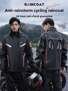 KeyRu | Rainproof Motorcycle Raincoat for Men Adult Separable Suit