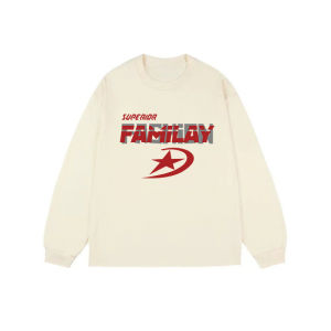 Áo Thun Dài Tay Màu Đen in Chữ Mỹ WASSUP Dành Cho Nam Và Nữ Mùa Thu Chất Liệu Cotton Nguyên Chất in Họa Tiết Thời Trang Đường Phố