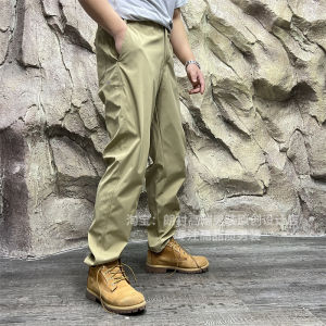 Quần Dài Nam Thoải Mái Thoáng Khí Lưới Rộng Rãi Mùa Xuân Thu Quần Dài Ống Đứng Màu Trơn Phong Cách Trẻ Trung Thường Ngày