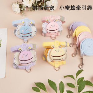 Cat traction rope anti-break free go out special leash cat rope I-shaped Internet celebrity adjustable chest back cat rope factory