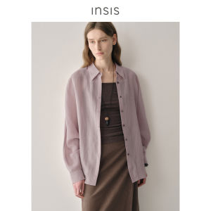 INSIS FEMME | Linen Tencel Relaxed Collar Batwing Sleeve Shirt