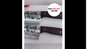 Dao lọc thịt siêu bén nhập khẩu từ Nhật Bản bằng thép xanh cacbon 3 lớp không gỉ