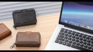 Tasbagshop12 Card Slots Leather Credit Card Case Mini ID Card Holder Small Purse For Man Slim Mens Wallet Cardholder