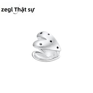 zengliu | Bông Tai Hình Tim Chấm Bi Thiết Kế