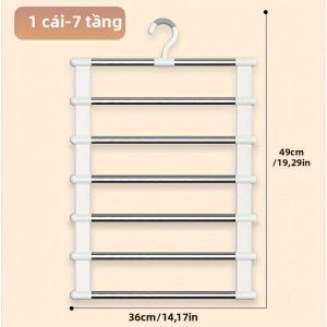 Đa Năng Inox Giá Treo Quần Cloud Thang Treo Thiết Kế Gấp Nhiều Lớp Liền Mạch Sắp Xếp Lưu Trữ