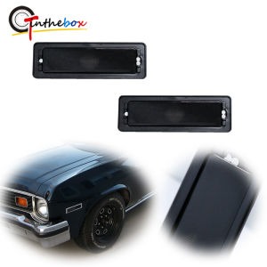 2pcs Car Front / Rear Bumper Side Marker Turn Signal Light Housings For Chevy Nova 1970 1971 1972 1973 1974
