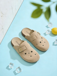 Josiny | Genuine Leather Clogs Easy On-off