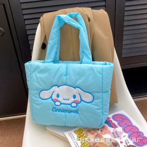 Anime Sanrio Hello Kitty Hand Bag Shoulder Bag My Melody Cinnamoroll Kuromi Makeup Bag Commuter Bag Birthday Women Gifts