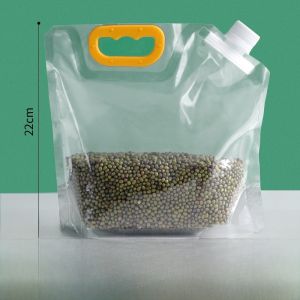 Kitchen Flour Storage Container Sealed Bag Moisture Proof Bug Proof Plastic Storage Box Rice Tub for Home Use 4L-5L Capacity