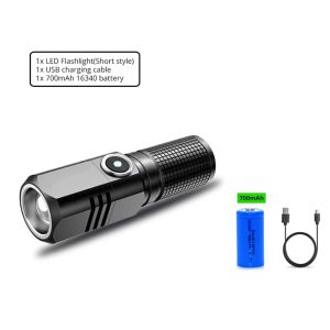 Rechargeable Zoom Fishing Lantern Super Bright MINI LED Flashlight USB Torch Powerful 3 Lighting Mode Outdoors Camping Lamp