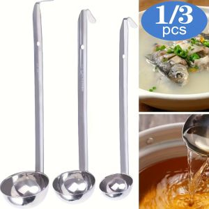 1/3 Pcs Soup Ladle Small Stainless Steel Ladles and Spoons Professional Ladle 1/2/3oz Duty Metal Ladle Kitchen Utensil Spoon
