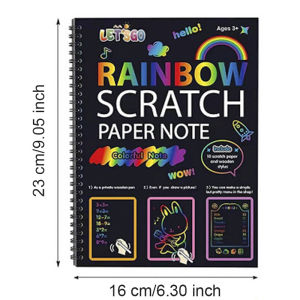 Childrens DIY Drawing Toys 16*23cm Magic Scratch Art Crafts Scraping Paintings Paper Childrens Scratching Paper Kids Gifts