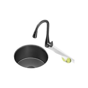 MOSHE | Round Cover Stainless Steel Basin for Bar and Kitchen Island