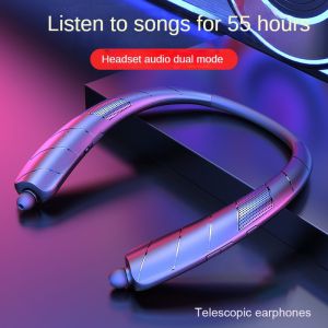 OACS Hot-selling Ultra-long Battery Life Wireless Bluetooth Headset Neck Hanging Neck Type Can Play Outside Audio Two-in-One Retractable