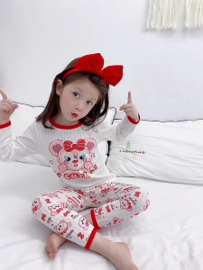 100% soft cotton Princess Pajamas Baby Cotton Pajama set Kids Sleepwear boys nightwear Girl pyjamas Children pajama C079