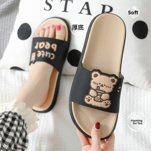 Mens Outdoor Summer Slippers Anti-Slip Wear-Resistant Thick Bottom Leisure Sandals Comfortable Breathable Slip-On Shoes