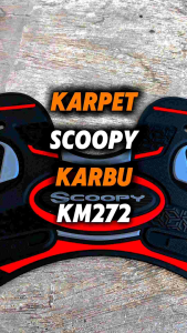 KARPET ALAS PIJAKAN MOTOR HONDA SCOOPY 110 KARBU AKSESORIS BAHAN KARET KUALITAS PREMIUM ANTI LICIN