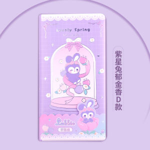 Kababear Mini Cute Grid Notebook High Aesthetic Value Simple Girl Heart INS Week Book Planner Cute Bear Design Square Grid Pages