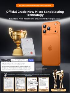 MANJITU | Ultra-thin Full-coverage Drop-resistant Transparent Matte Case for iPhone 17 ProMax