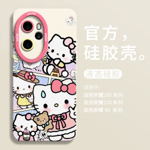 Cute Bear KT Cat Silicone Phone Case Full Cover for Honor 500 Series Anti-Fall Creative Cartoon Design Luxury Protection