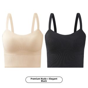 MiiOW | Ice Silk Backless Bralette Tank Top No Wear Bra Prevent Exposure Vest Bottom Wear Sleeveless Top Cat Person Seamless Bandeau
