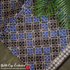 Kain Batik Cap Garutan 2 Series - Motif Kotak Series - Batik Cap (Bukan Batik Print) - Fashion Batik Pria Wanita - Batik Kombinasi