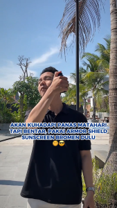 BROMEN Sunscreen Spray Armor Shield SPF 45 PA +++ 60ml - Extract Allantoin dan Tranexamic Acid Ringan dan Tidak Lengket di Kulit