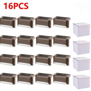 Warm White LED Solar Lamp Stair  Portable Outdoor Garden Lights Waterproof Balcony Light Decoration for Patio Stair Fence Light