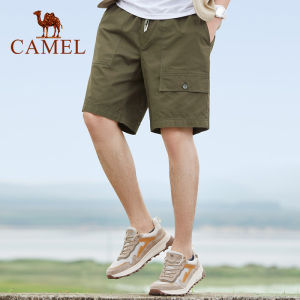 Cameljeans Mens Cargo Summer new Cotton Breathable Casual Straight Shorts