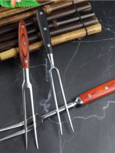 ส้อมีดสำหรับทำมื้อเย็นสไตล์จีนไฮเอนด์ ชุดส้อมีดสำหรับร้านอาหารตะวันตก ช้อนย่างเนื้อ ช้อนตอกแบบยาว ช้อนย่าง ช้อนคลุม