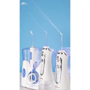 Máy tăm nước sóng siêu âm Maxcare Max456plus - Phiên bản cao cấp Nhật Bản - Tặng 12 đầu tăm nước có đầu rửa mũi