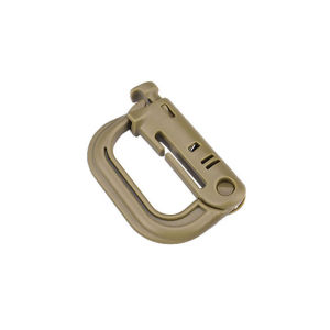 Outdoor GRIMLOC Molle Carabiner D Locking Ring Plastic Clip Snap Type Ring Buckle Carabiner Keychain ITW Fastener Bag Buckle