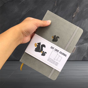 BUKE A5 Size Dotted Journal Drawing Sketchbook-160gsm Paper Inner Pocket Numbered 160 Pages 5x5mm DOT GRID Notebook