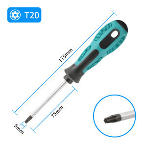 1pcs Torx Magnetic Screwdriver Precision T5 T6 T7 T8 T9 T10 T15 T20 T25 T27 T30 Safety Controller Maintenance Manual Tool Kit