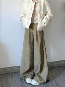 Loose Wide Leg Jeans Womens High Waist Casual Straight Long Pants Spring 2025 Anti-Wrinkle Pure Color Comfortable Jeans