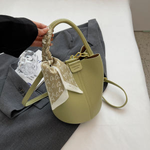 กระเป๋าถือ PU สำหรับผู้หญิง กระเป๋าสะพายไหล่ข้างเดียว กระเป๋าถือแบบลำลอง กระเป๋าถือแบบมีซิป กระเป๋าถือทรงกลม กระเป๋าถือแบบมีซิป