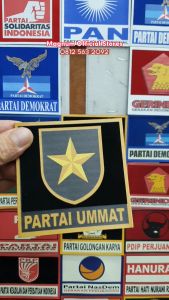 Logo UMMAT PKN PKS PAN PPP PKB Patch Emblem Prepet Perekat Velkro Tactical Army