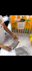 Combo 10pcs Rust Removal Cleaning Cloth Kitchen Magic Dishwashing Metal Steel Wire Cleaning Microwave Stove Clean Tools Dish Cloth - DailyDwell1