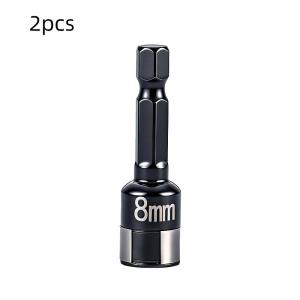 YEGBONG | 8mm Non-Magnetic Impact Socket High Torque CR-V Steel Hex Shank Nut Bit for Industrial Maintenance & DIY Jobs
