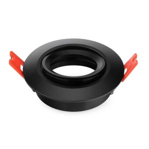 JOYINLED 1/10PCS Adjustable Aluminum Recessed Downlight Frame GU10 MR16 Round Ceiling Spotlight Trim 70mm Cutout Indoor Fixture