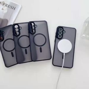 Matte Translucent Armor Shockproof Case For Samsung A57 A37 Case Wireless Charge Cover For Samsung A55 A36 A35 A17 A07 A16 A26