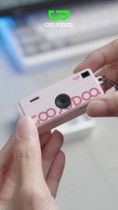 GOOJODOQ Camera Móc Khóa Ngón Tay - Máy Ảnh Mini 720P CCD Retro Quà Tặng Học Sinh Độc Đáo