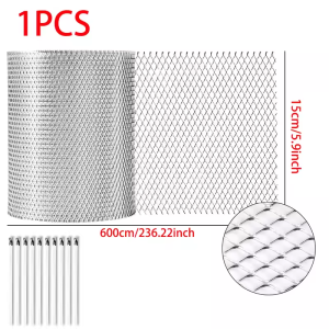 Aluminum Gutter Guard Leaf Filter Screen Gutter Cover DIY Rain Gutter Protection Leaf Guard Easy Install Rust Proof