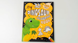 My Dinosaur Colouring Book (100 Pgs) To Color Cute Dino Scenes For Kids