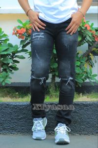 XTyasaa - Celana Jeans Pria Dewasa Ripped Distro Sobek Tidak Tembus - Celana Jeans Pria Biker Dewasa Slimfit