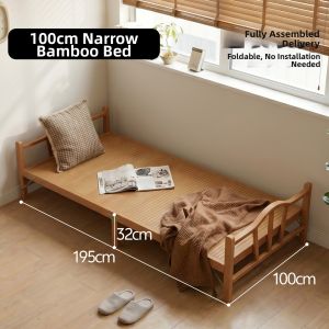 ZHUSHANXIA | Bamboo Foldable Adult Household Bed 1.5m