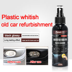 🚗car restorer120ml 15 years old car to new car interior cleaner for car slow down agingplastic restorer black car interior plastic restorer back to black plastic restorer car interior cleaner apply to automotive plastic parts rubber leather dashboard