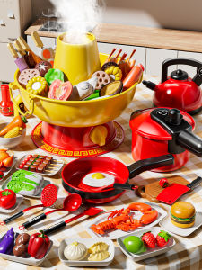 XIDIQI | Play Kitchen Set for Toddlers Simulated Cooking