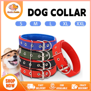 Pet Dog Collar Adjustable Buckle Dog Collar Nylon Leash Dog-Collar Pet Collars For Big Dog S-XXL